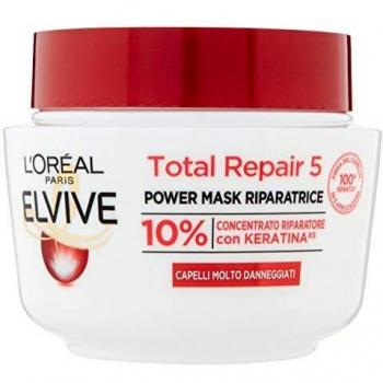 Mascarilla Elvive Total Repair 5, Regeneradora para Cabello Dañado con Queratina, 300 ml