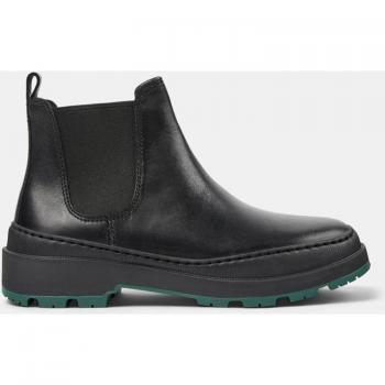Camper Brutus Trek Women's Black Leather Ankle Boots with Elastic, Size 36