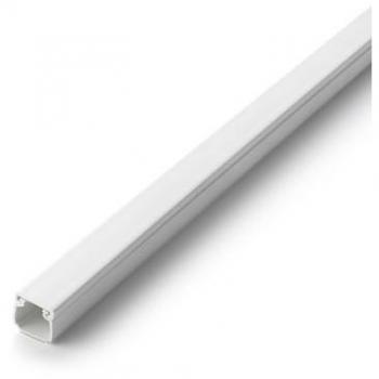 Canaleta Adhesiva Blanca 16x16mm con Tapa, Longitud de 2 Metros, Modelo 2601-2G INOFIX