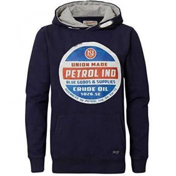 Petrol Industries B-fw18-swh300-5090-128 Sudadera con Capucha, Azul Deep Capri 5090, 8 años para Niñas