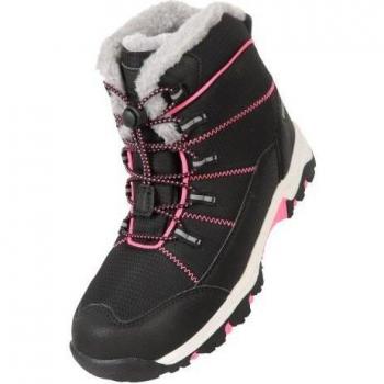 Comet Waterproof Snow Boots for Kids - Unisex Grey/Orange, Size 12 UK