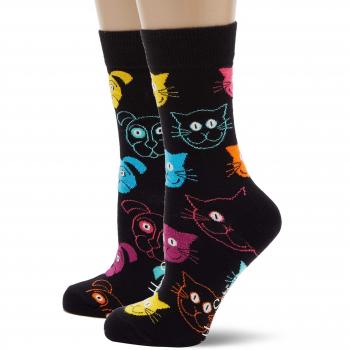 Happy Socks Cat Vs Dog Gift Box, Calcetines para Mujer, Multicolor