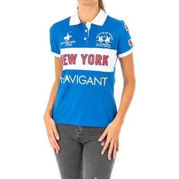 Polo de manga corta con cuello de solapa para mujer 2WPG84