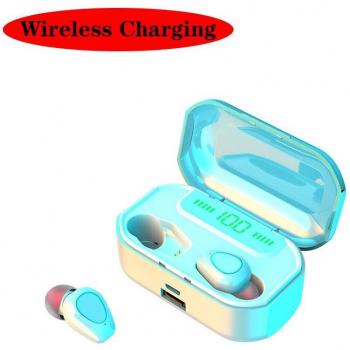 Auriculares TWS Inalámbricos Bluetooth 3500mAh con Micrófono, Impermeables y Control Táctil, Carga Inalámbrica