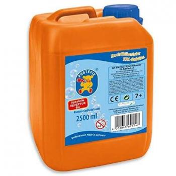 Pustefix- Keine Jabón líquido para Burbujas XXL, 2500 ml, Color Tapa Azul, bidón Naranja, 1