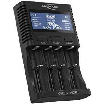 Ansmann Powerline 4 Ultra Universal Battery Charger for NiMH and Li-Ion with Display