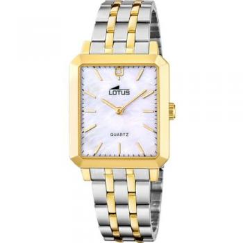 Reloj de mujer LOTUS 18981/1 Square Series, acero inoxidable multicolor, analógico