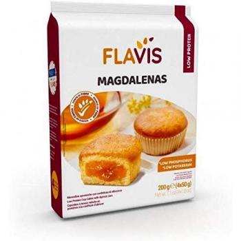 Flavis Magdalenas Aproteiche Snacks 200g (4x50g) - Deliciosas magdalenas sin gluten