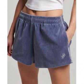 Pantalón Corto de Terciopelo azul Superdry