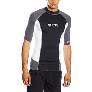Mares Rash Guard Trilastic S-Sleeve - Traje de buceo para hombre, color negro, talla XL