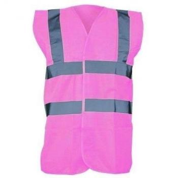 Hi-Vis Waistcoat Black Medium High Visibility HiVis