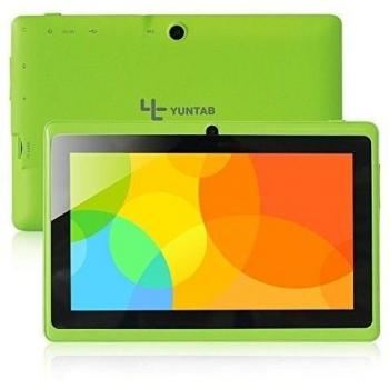 Yuntab Q88H Tablet de 7'' - Android 4.4, Quad Core, HD 1024x600, doble cámara, Bluetooth, Wi-Fi, 8GB, juegos 3D compatibles - Verde