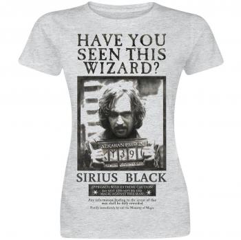 Harry Potter Sirius Wanted Camiseta Mujer Gris jaspeado XXL