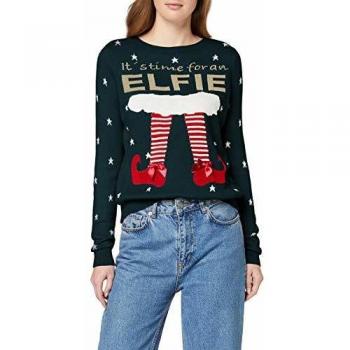 Only ONLELFIE Time L/S Pullover EX KNT Jersey, Verde
