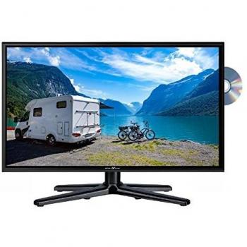 Televisión hotelera Reflexion LDDW19 47 cm (18.5 pulgadas) HD con Triple Tuner DVB-S2/C/T2, reproductor de DVD, 200 cd/m², 3 W, color negro