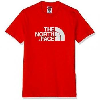 The North Face Y S/S Easy tee Camiseta, Niños, Fiery Red/TNF White, XS