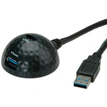 Value Cable de Docking USB 3.0 Dome Negro 2 Puertos Cable de conexión 1,5 m
