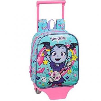 safta 612039280 Mochila Guardería Ruedas, Carro, Trolley Vampirina, Multicolor