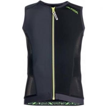 Alpina JSP chaleco protector de espalda para niños, otoño/invierno, infantil, color Negro - negro, tamaño 128/134