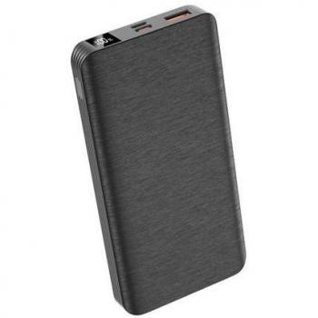 XO PR143 Powerbank 10000mAh - USB, Tipo C, Carga Rápida, Pantalla LCD, Color Negro