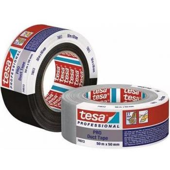 Cinta Americana Tesa PRO 50m x 50mm Gris, adhesivo en el hogar, mat de plata