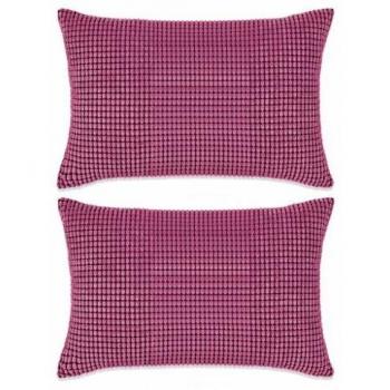 vidaXL 2x Cojines de Terciopelo 40x60cm Rosa Accesorios para Hogar Decoración