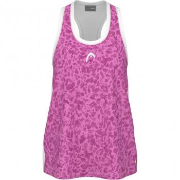 Camiseta de niña Agility Head - Sin mangas, diseño Print Vision, color Vivid Pink
