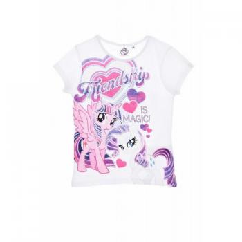 Camiseta manga corta de My Little Pony blanca 3 años