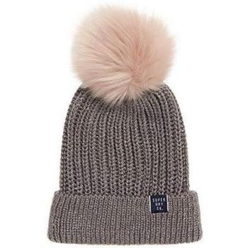 Superdry - Gorro de punto - para mujer gris Talla única
