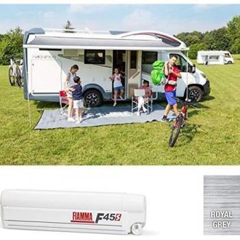 Toldo Fiamma F45S 230 cm Polar Blanco con Tela Royal Grey