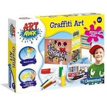 Clementoni- Juego Graffiti-45x31 Graffiti Art Attack, única