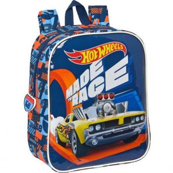 Mochila Guardería Adaptable a Carro Hot Wheels Speed Club con Espalda y Hombreras Ergonómicas - Safta