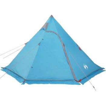 Tienda de campaña tipi para 5 personas impermeable color azul, gris y verde