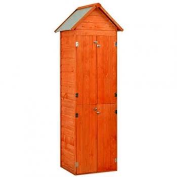 vidaXL Garden Storage Shed 71x60x21cm Wood Outdoor Patio Tool Cabinet Unit