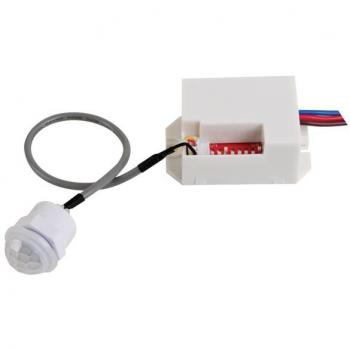 Perel Mini Detector de Movimiento PIR para Empotrar 230VAC - Detección Automática Día/noche