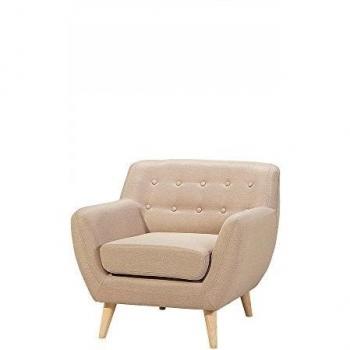Sillón tapizado beige - Butaca - Acolchada - MOTALA