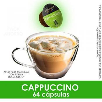 Coffee Gold - Cápsulas de Café Cappuchino - Compatibles con Dolce Gusto®* - Café con Aroma o Sabor Profundo - Tueste Artesanal y Controlado - Blends Propios - 16 Cápsulas de Café
