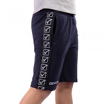 Givova Bermuda Terry Band Pantalón Corto Unisex Azul