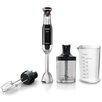 Philips HR1674/90 - Kit de batidora con eje desmontable y vaso para batidos, 800 W, color negro