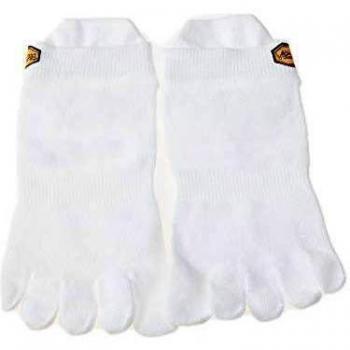 Vibram Fivefingers Athletic No Show - Calcetines para hombre, Hombre, Calcetines., S15N01S, blanco, small