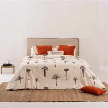 Funda nórdica de algodón popelín 300 hilos beige cama 135 (220x220 cm) Xativa