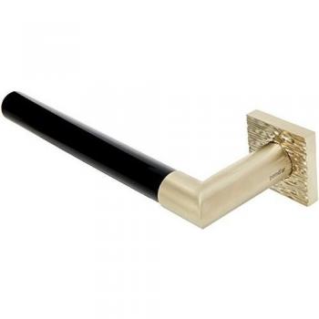 Pomdor - Toallero izquierdo rigato pvd oro mate - negro heritage