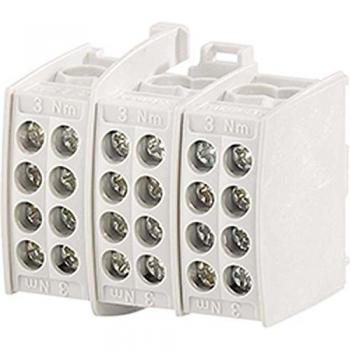 Hensel KKL 34 Three-Phase Power Distribution Clamp for Main Line, 1.5-25mm² Cu, 4 Clamps with 3 Poles Each