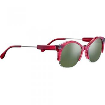 Serengeti Unisex Polarized Round Sunglasses SS529004 53 Red Green