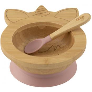 Cuenco de Bambú Unicornio Rosa - Juegos de Vajilla Citron
