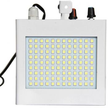 Proyector Estroboscópico 108 LEDs Luz Blanca con Control Musical Regulable