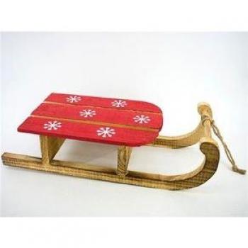 Trineo decorativo de madera 50x21 cm