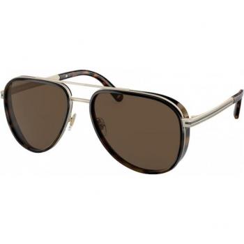 Bvlgari Bv5060 col. 202253 Man Pilot Light Gold Sunglasses, Stylish Unisex Gray Sunglasses, Size: ONE SIZE