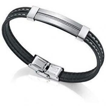 Viceroy Pulsera Magnum 75167P01010 Hombre Piel y Acero