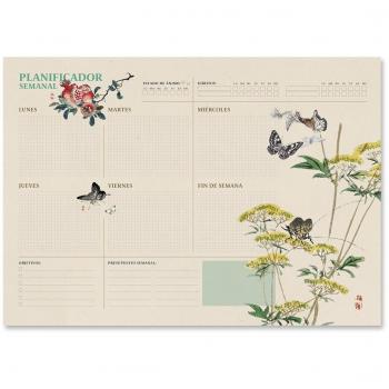 Bloc Planificador Semanal A3 Japanese 29,7x0,01x42 Grupo Erik Editores Beige